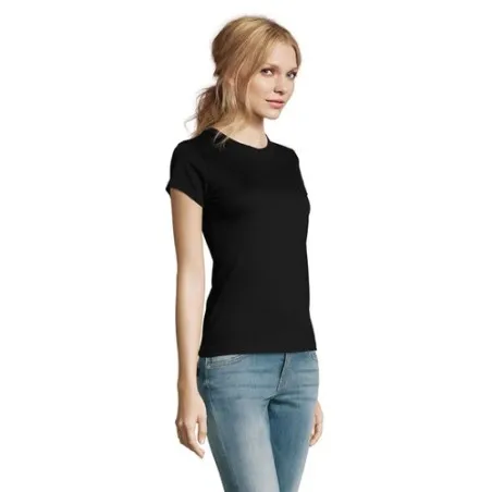 T-Shirt Femme Personnalisé 190g Confort et Style - Imperial Women Matières : coton Taille textile : XL Couleurs : gris chiné goo