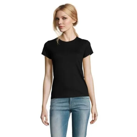 T-Shirt Femme Personnalisé 190g Confort et Style - Imperial Women Matières : coton Taille textile : M Couleurs : jaune impressio