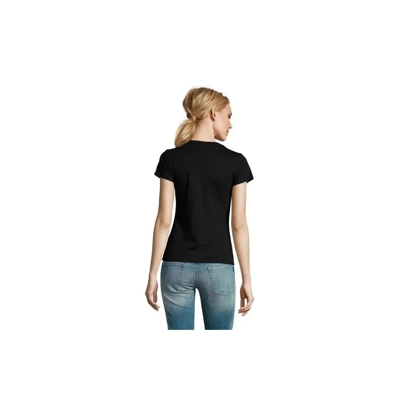 T-Shirt Femme Personnalisé 190g Confort et Style - Imperial Women Matières : coton Taille textile : M Couleurs : jaune impressio