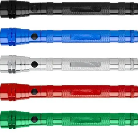 Torche flexible téléscopique personnalisée Aya Matières : polypropylène (PP) Couleurs : blanc livraison express 24h 48h