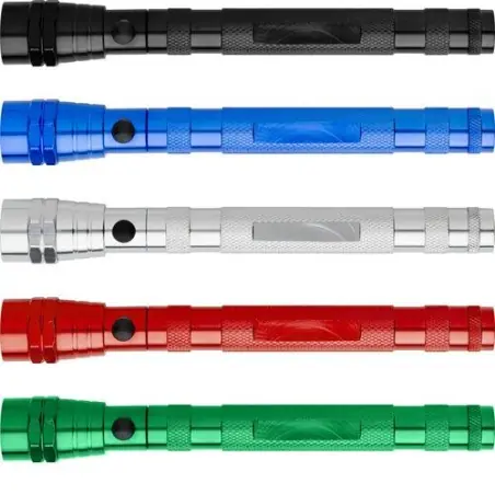 Torche flexible téléscopique personnalisée Aya Matières : polypropylène (PP) Couleurs : noir personnalisation rapide en France