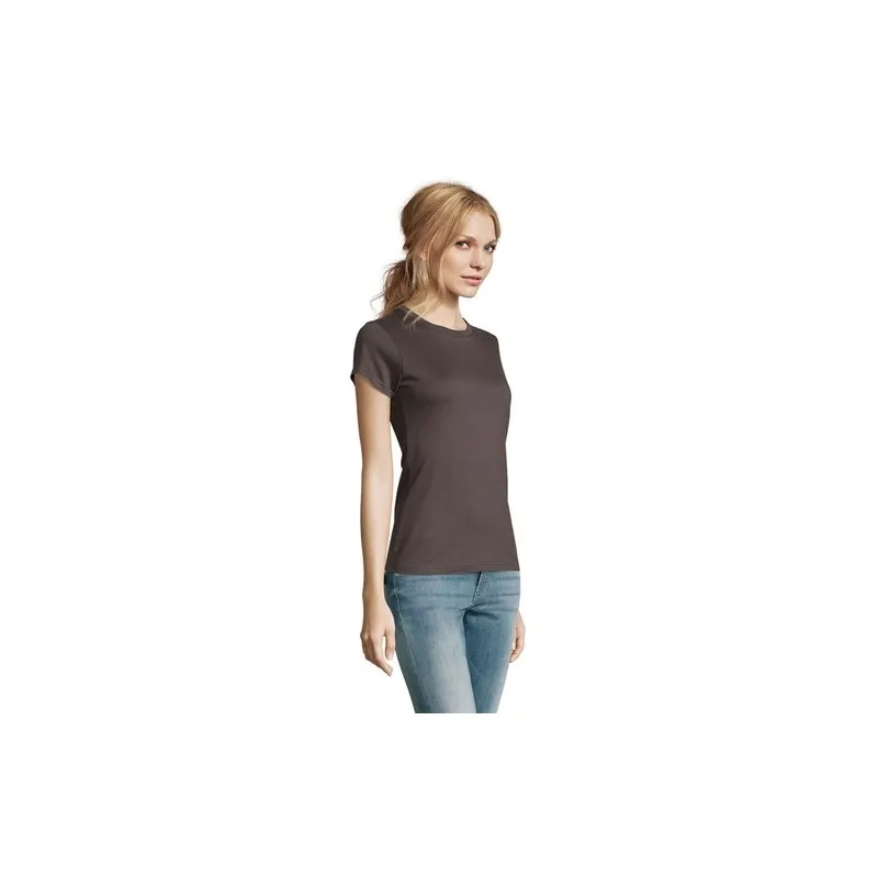 T-Shirt Femme Personnalisé 190g Confort et Style - Imperial Women Matières : coton Taille textile : S Couleurs : jaune cadeau cl