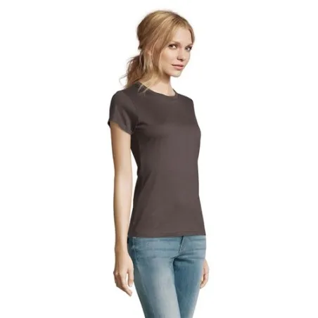T-Shirt Femme Personnalisé 190g Confort et Style - Imperial Women Matières : coton Taille textile : S Couleurs : jaune cadeau cl