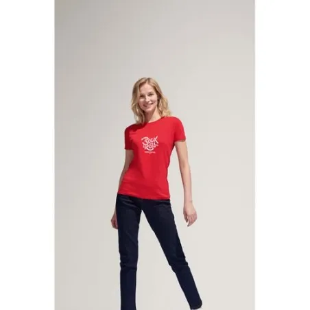 T-Shirt Femme Personnalisé 190g Confort et Style - Imperial Women Matières : coton Taille textile : S Couleurs : jaune cadeau en