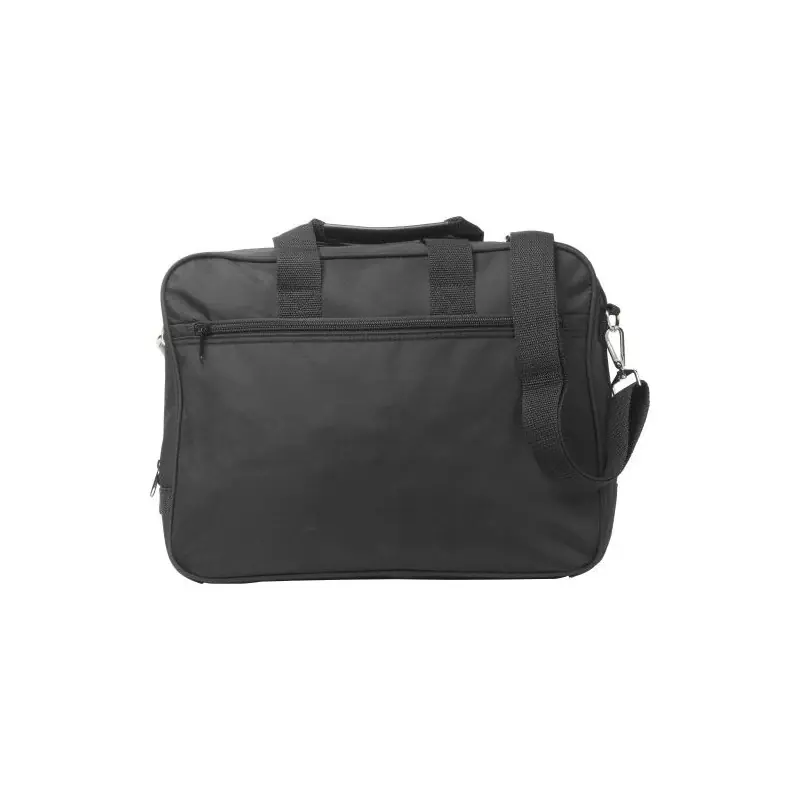 Sacoche publicitaire pratique en microfibre pour ordinateur 15'' Shaun Matières : microfibre Couleurs : marron personnalisable a