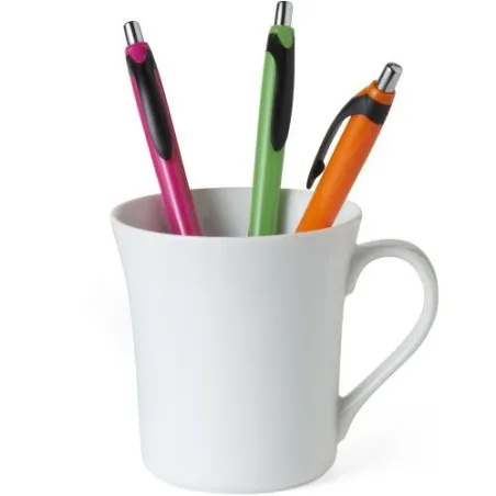 Stylo bille publicitaire en plastique, Thiago Couleurs : fuchsia cadeau entreprise pas cher