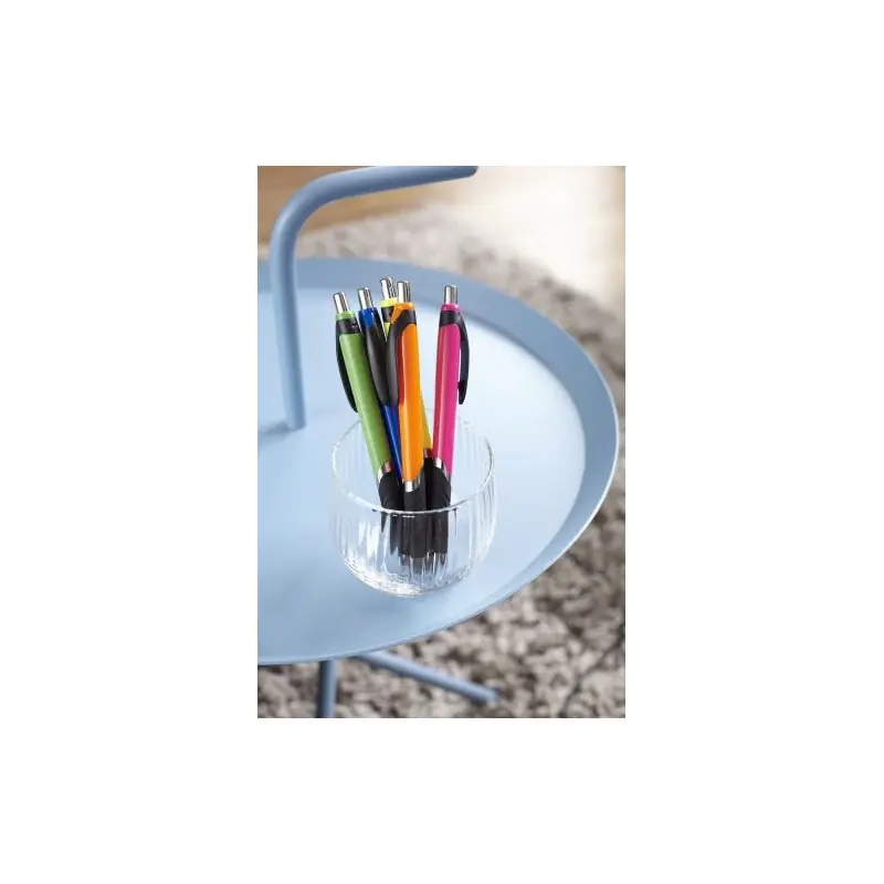 Stylo bille publicitaire en plastique, Thiago Couleurs : fuchsia goodies entreprise design