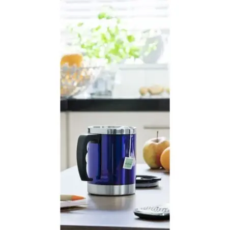 Mug isotherme en acier inoxydable personnalisable Gabi Matières : PU Couleurs : vert clair personnalisation rapide en France