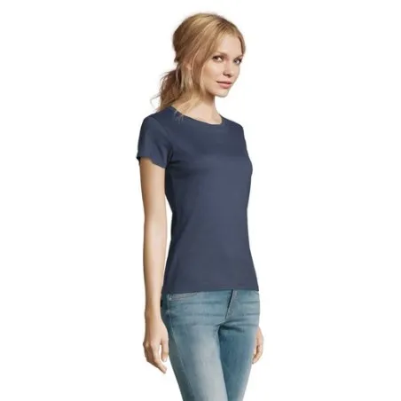 T-Shirt Femme Personnalisé 190g Confort et Style - Imperial Women Matières : coton Taille textile : S Couleurs : vert prairie ac