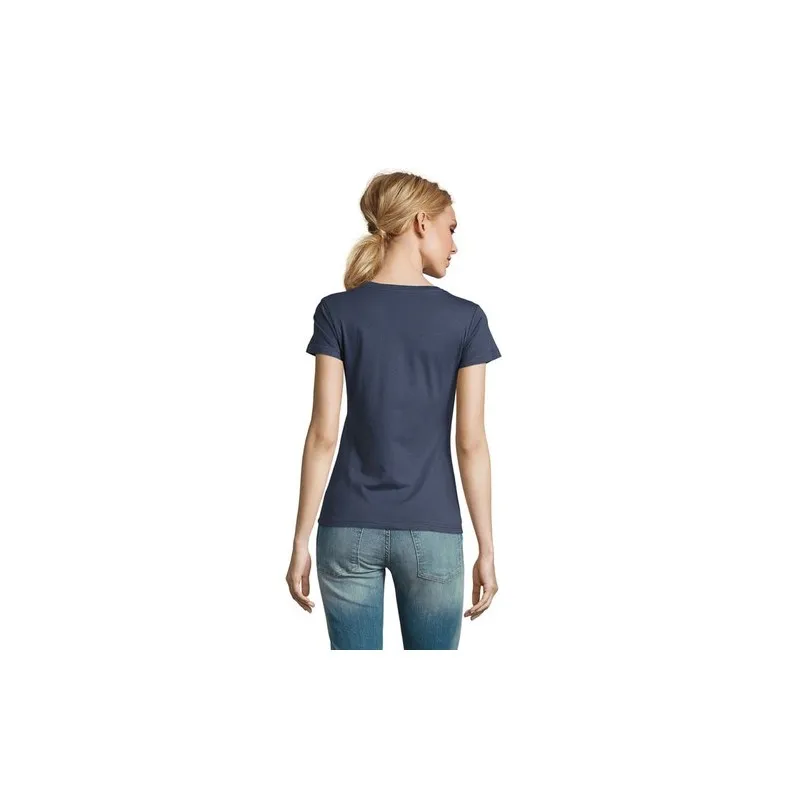 T-Shirt Femme Personnalisé 190g Confort et Style - Imperial Women Matières : coton Taille textile : M Couleurs : noir profond ca