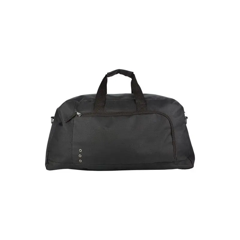 Sac de sport personnalisé en polyester Antoinette Matières : céramique Couleurs : bleu clair marquage laser ultra précis