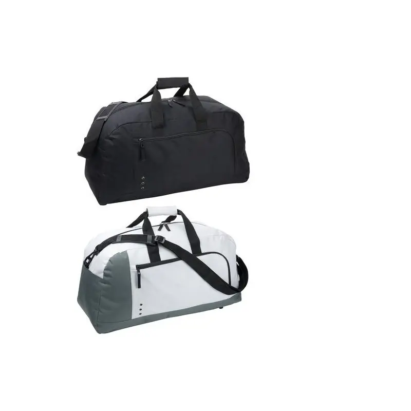 Sac de sport personnalisé en polyester Antoinette Matières : céramique Couleurs : bleu marine cadeau entreprise pas cher