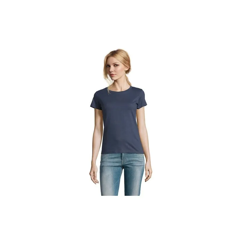T-Shirt Femme Personnalisé 190g Confort et Style - Imperial Women Matières : coton Taille textile : XL Couleurs : violet foncé c