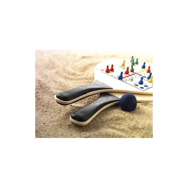 Set de 2 Raquettes de Plage en Bois Colby