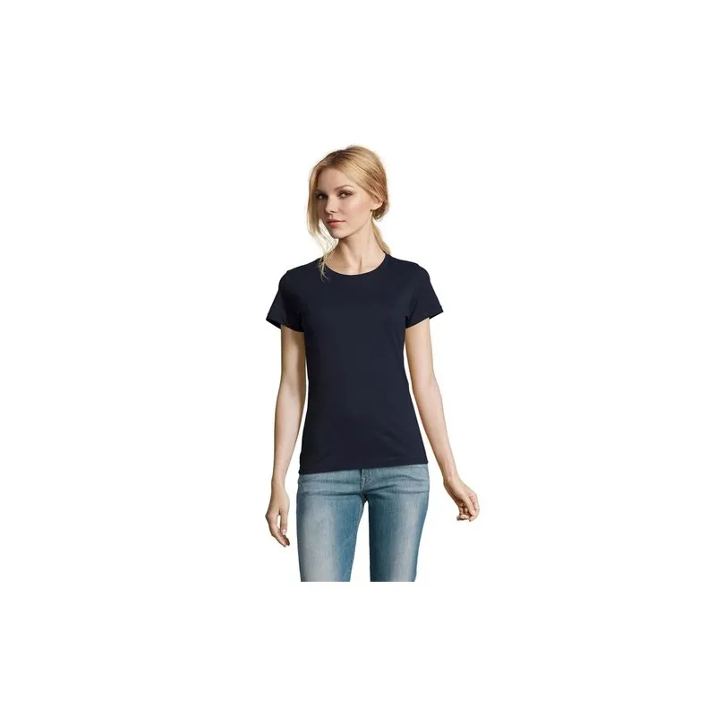 T-Shirt Femme Personnalisé 190g Confort et Style - Imperial Women Matières : coton Taille textile : L Couleurs : violet foncé ca