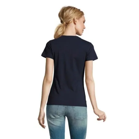 T-Shirt Femme Personnalisé 190g Confort et Style - Imperial Women Matières : coton Taille textile : L Couleurs : violet foncé ob