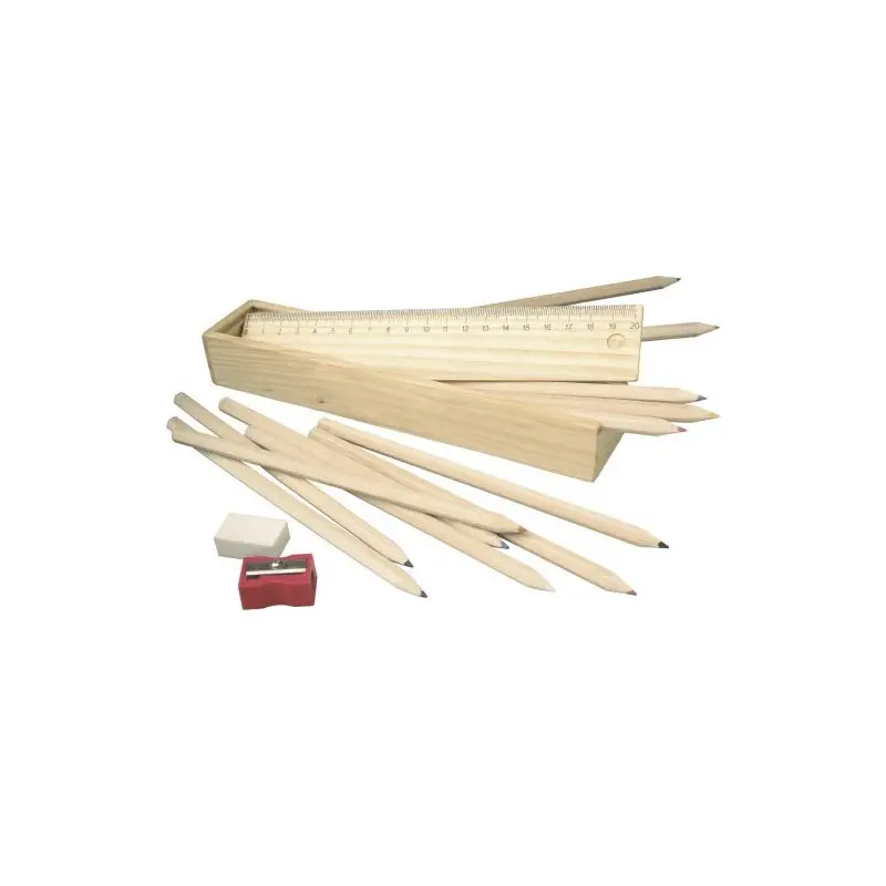 Plumier en bois Carmelita : Élégance et Praticité