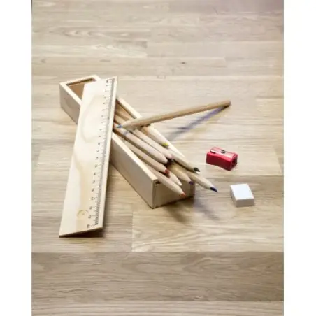 Plumier en bois Carmelita : Élégance et Praticité