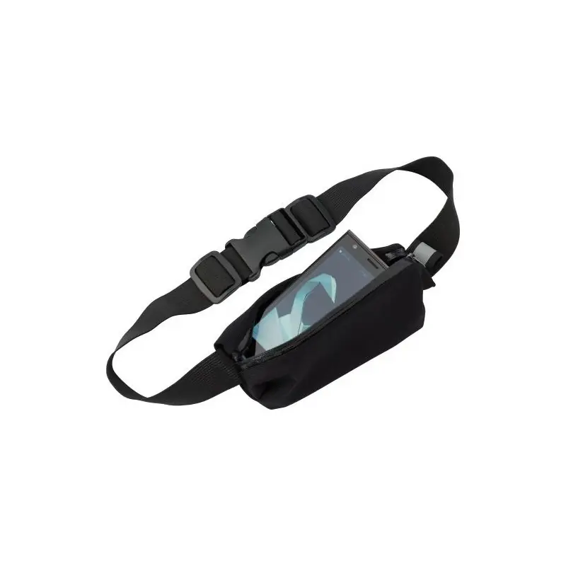 Sac banane imperméable personnalisé Karolina Matières : élasthanne Taille textile : L Couleurs : noir impression haute définitio