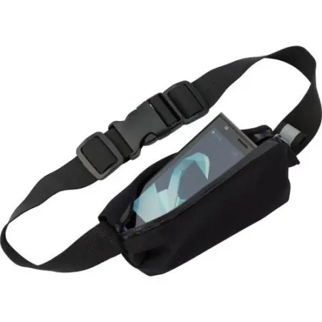 Sac banane imperméable personnalisé Karolina Matières : élasthanne Taille textile : L Couleurs : noir impression haute définitio