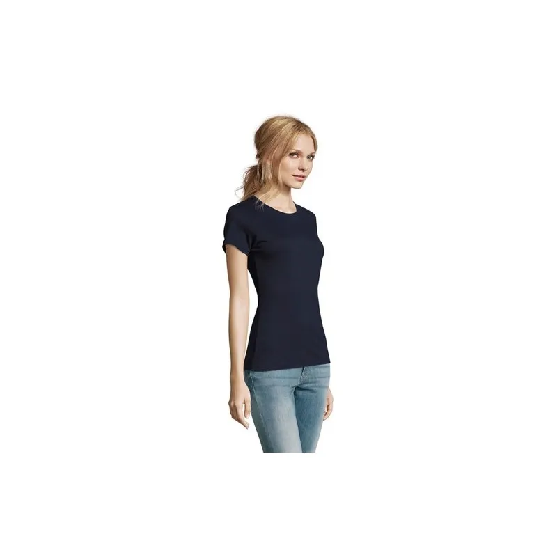 T-Shirt Femme Personnalisé 190g Confort et Style - Imperial Women Matières : coton Taille textile : XXL Couleurs : bleu caraïbes