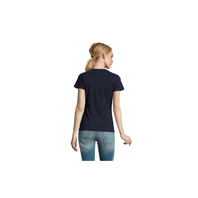 T-Shirt Femme Personnalisé 190g Confort et Style - Imperial Women Matières : coton Taille textile : S Couleurs : bleu caraïbes c