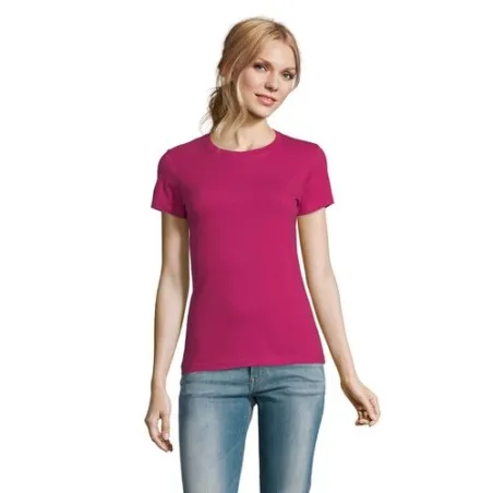 T-Shirt Femme Personnalisé 190g Confort et Style - Imperial Women Matières : coton Taille textile : XXL Couleurs : vert bouteill