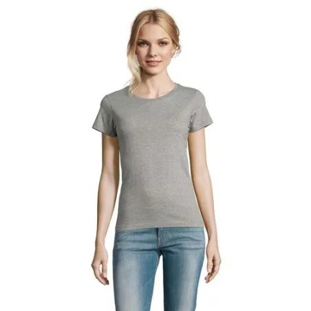 T-Shirt Femme Personnalisé 190g Confort et Style - Imperial Women Matières : coton Taille textile : M Couleurs : vert bouteille 