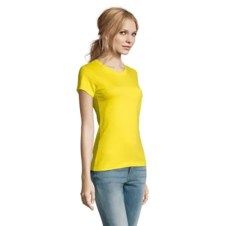 T-Shirt Femme Personnalisé 190g Confort et Style - Imperial Women Matières : coton Taille textile : 3XL Couleurs : gris chiné pe