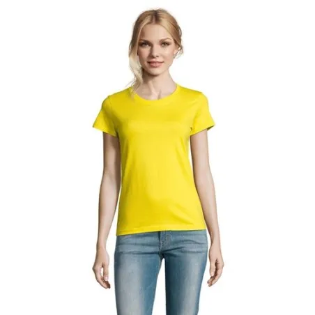 T-Shirt Femme Personnalisé 190g Confort et Style - Imperial Women Matières : coton Taille textile : L Couleurs : noir profond go