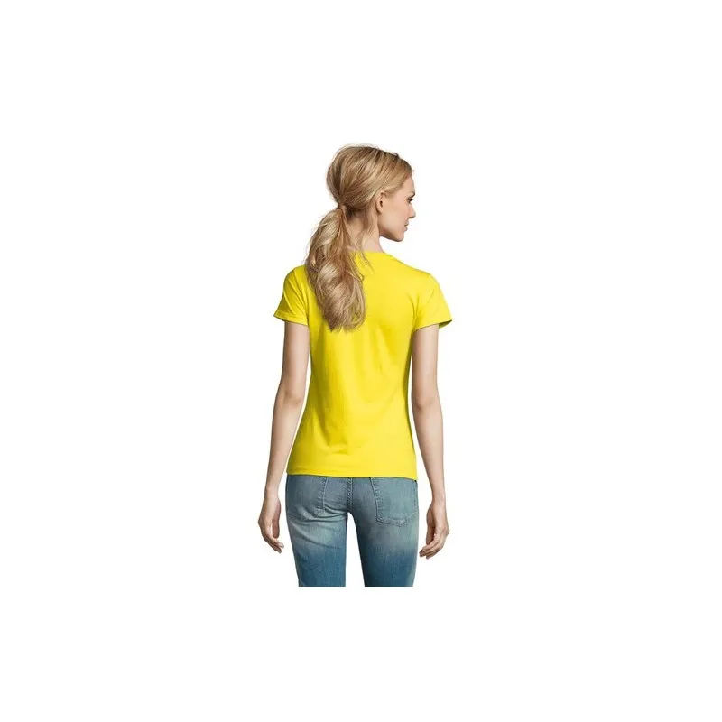 T-Shirt Femme Personnalisé 190g Confort et Style - Imperial Women Matières : coton Taille textile : L Couleurs : vert pomme obje