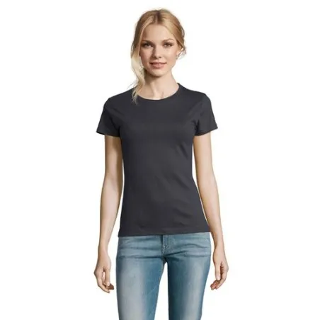 T-Shirt Femme Personnalisé 190g Confort et Style - Imperial Women Matières : coton Taille textile : S Couleurs : vert pomme obje
