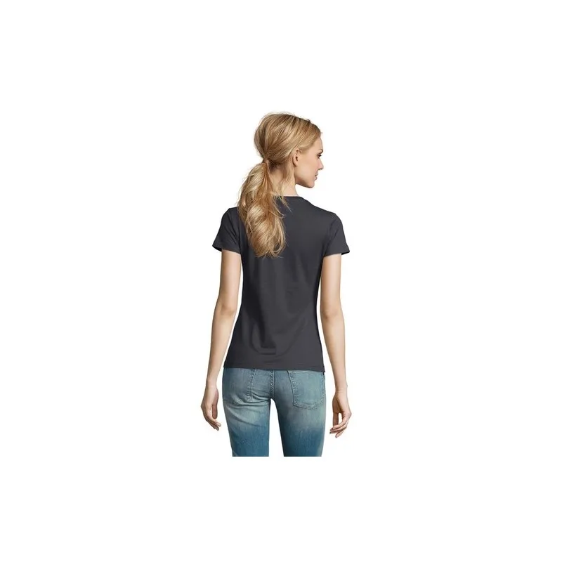 T-Shirt Femme Personnalisé 190g Confort et Style - Imperial Women Matières : coton Taille textile : XL Couleurs : vert pomme cad