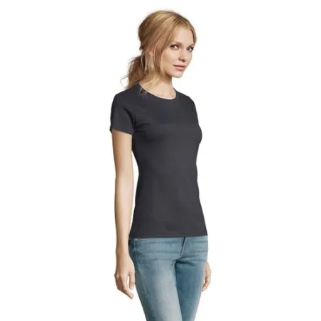 T-Shirt Femme Personnalisé 190g Confort et Style - Imperial Women Matières : coton Taille textile : XL Couleurs : vert pomme acc