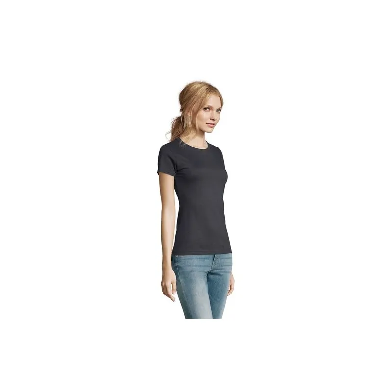 T-Shirt Femme Personnalisé 190g Confort et Style - Imperial Women Matières : coton Taille textile : XXL Couleurs : vert pomme ca