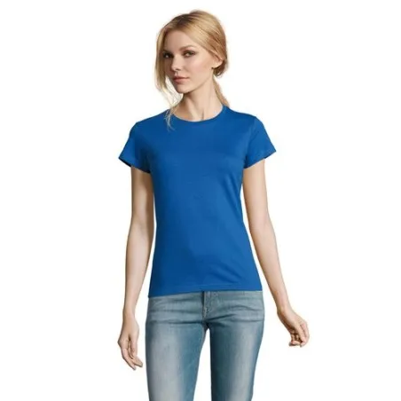 T-Shirt Femme Personnalisé 190g Confort et Style - Imperial Women Matières : coton Taille textile : M Couleurs : vert armée marq