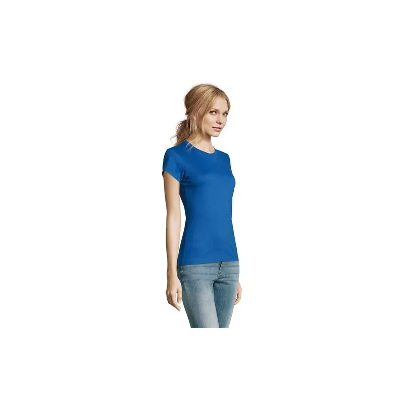T-Shirt Femme Personnalisé 190g Confort et Style - Imperial Women Matières : coton Taille textile : 3XL Couleurs : blanc chiné m