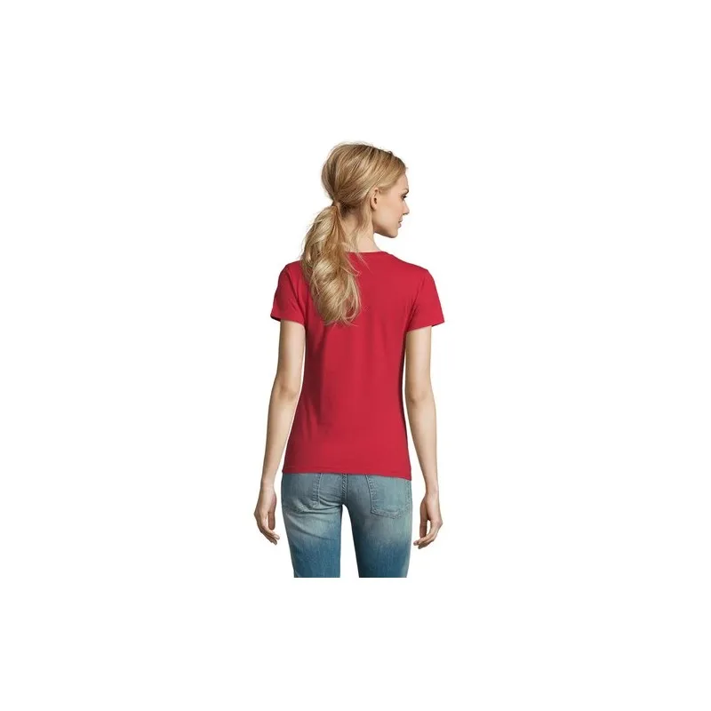 T-Shirt Femme Personnalisé 190g Confort et Style - Imperial Women Matières : coton Taille textile : M Couleurs : blanc chiné goo