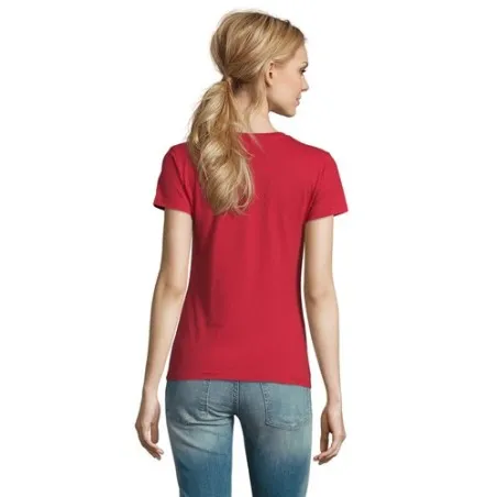 T-Shirt Femme Personnalisé 190g Confort et Style - Imperial Women Matières : coton Taille textile : S Couleurs : blanc chiné cad