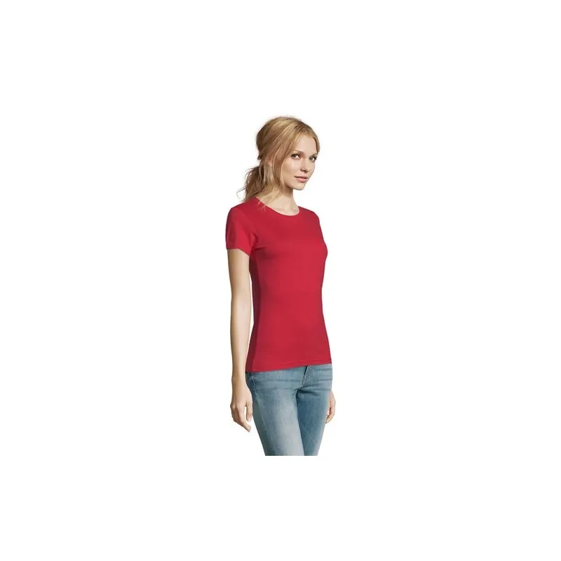 T-Shirt Femme Personnalisé 190g Confort et Style - Imperial Women Matières : coton Taille textile : XL Couleurs : blanc chiné go