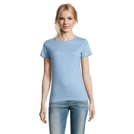 T-Shirt Femme Personnalisé 190g Confort et Style - Imperial Women Matières : coton Taille textile : L Couleurs : bordeaux