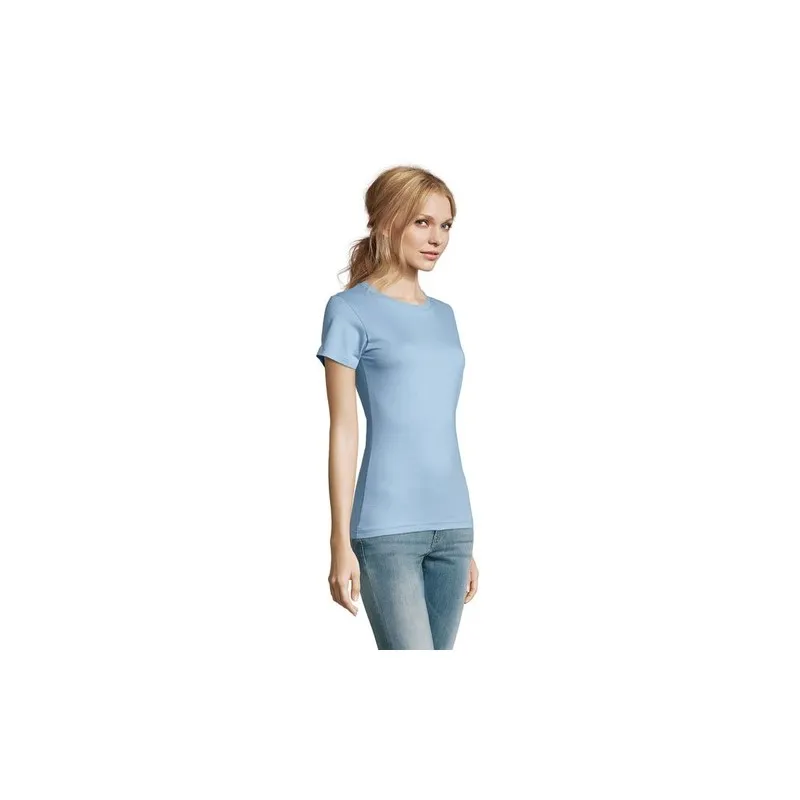 T-Shirt Femme Personnalisé 190g Confort et Style - Imperial Women Matières : coton Taille textile : L Couleurs : bordeaux objet 