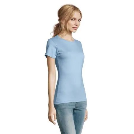 T-Shirt Femme Personnalisé 190g Confort et Style - Imperial Women Matières : coton Taille textile : L Couleurs : bordeaux objet 