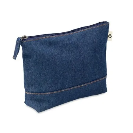 Trousse Écologique Personnalisée en Denim Recyclé STYLE POUCH Matières : coton Taille textile : S Couleurs : noir