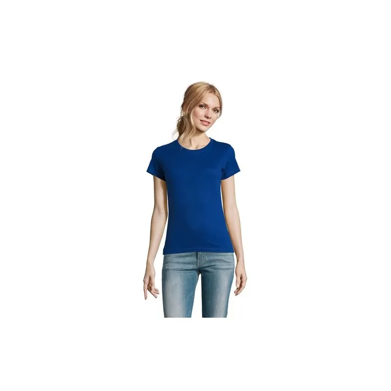 T-Shirt Femme Personnalisé 190g Confort et Style - Imperial Women Matières : coton Taille textile : 3XL Couleurs : bleu personna