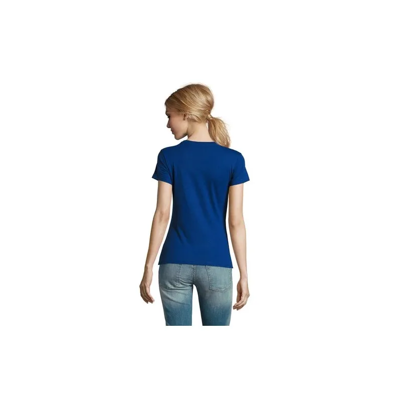 T-Shirt Femme Personnalisé 190g Confort et Style - Imperial Women Matières : coton Taille textile : M Couleurs : bleu cadeau cli
