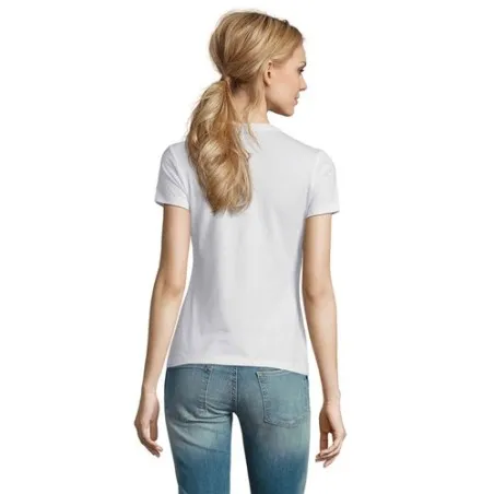 T-Shirt Femme Personnalisé 190g Confort et Style - Imperial Women Matières : coton Taille textile : XXL Couleurs : bleu goodies 