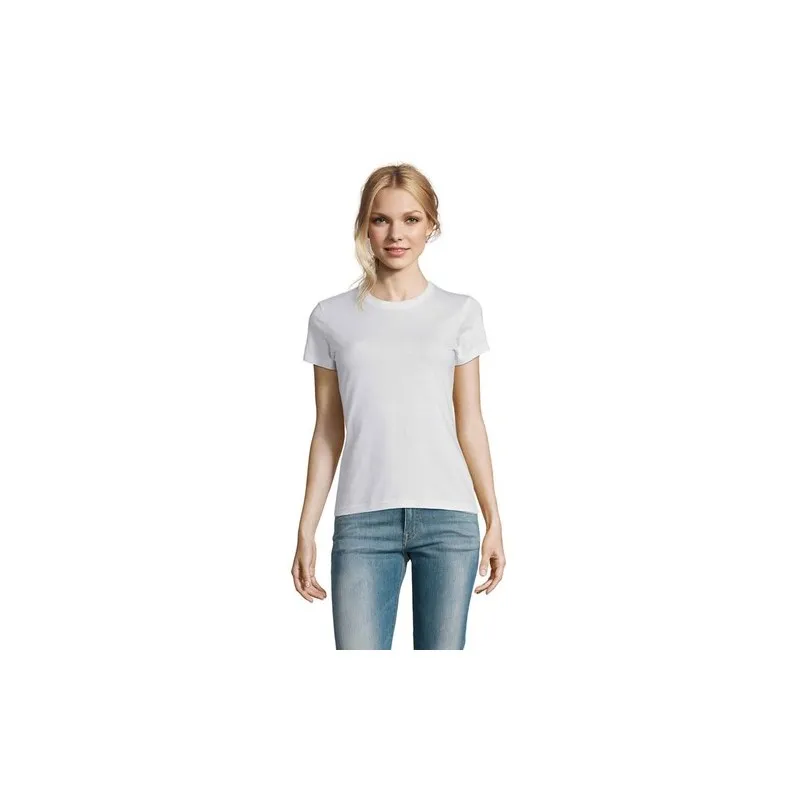 T-Shirt Femme Personnalisé 190g Confort et Style - Imperial Women Matières : coton Taille textile : 3XL Couleurs : vert bouteill