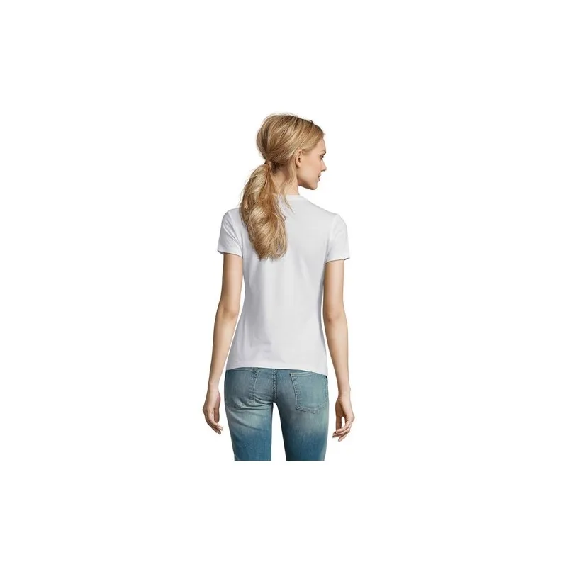 T-Shirt Femme Personnalisé 190g Confort et Style - Imperial Women Matières : coton Taille textile : L Couleurs : vert bouteille 