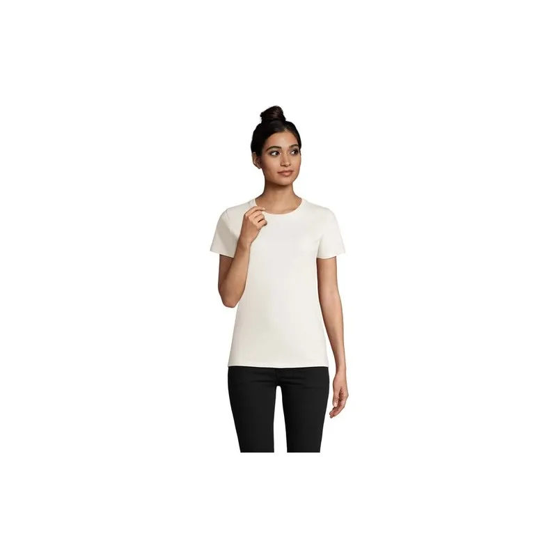 T-Shirt Femme Personnalisé 190g Confort et Style - Imperial Women Matières : coton Taille textile : M Couleurs : vert bouteille 